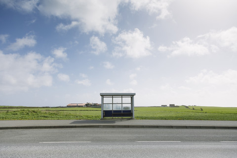 Norwegen, Stavanger, Bushaltestelle, lizenzfreies Stockfoto