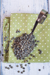 Spoon of Alb Leisa lentils on cloth - SBDF002031