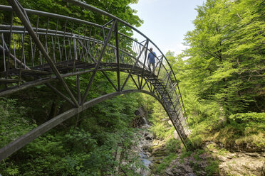 Österreich, Niederösterreich, Mostviertel, Eisenwurzen, Ybbsitz, Stahlbrücke - SIEF006608