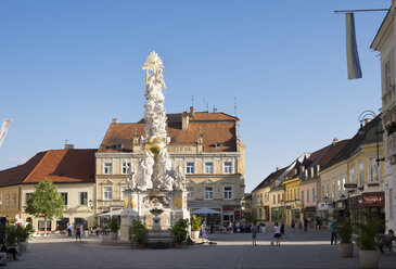 Austria, Lower Austria, Baden, Plague Column on main square - SIEF006629