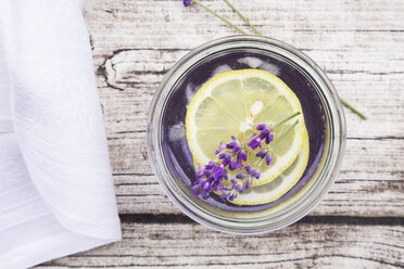 Homemade lavender lemonade in glass - LVF003568