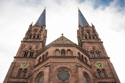 Germany, Freiburg, view to Basilica of St John from below - TAMF000130