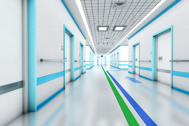 3D Rendering, Architektonische Visualisierung eines modernen Krankenhauses. - SPCF000053