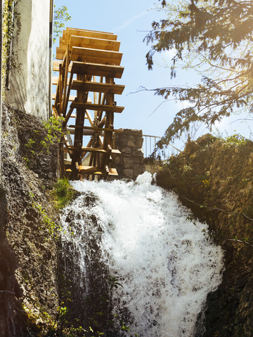 Schweiz, bei Schaffhausen, alte Wassermühle, lizenzfreies Stockfoto