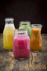 Four glasses of different smoothies - LVF003609