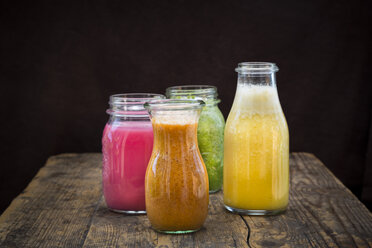 Four glasses of different smoothies - LVF003610