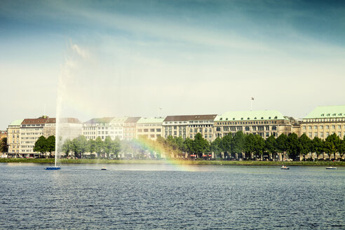 Deutschland, Hamburg, Blick auf die Binnenalster - TAMF000053