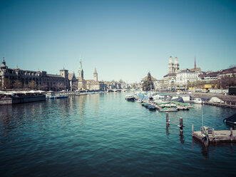Switzerland, Zurich, Cityscape, View to Limmat river - KRPF001523
