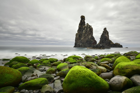 Portugal, Madeira, Felsenküste, Felsformationen, lizenzfreies Stockfoto