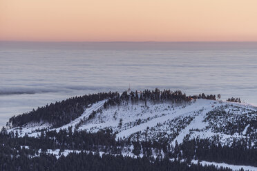 Germany, Saxony-Anhalt, Harz National Park at sunset - PVCF000448