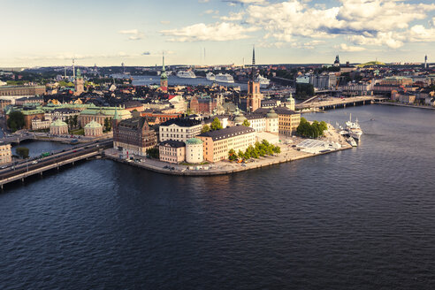 Sweden, View towards Gamla Stan, the central and old town island of Stockholm - ZMF000409