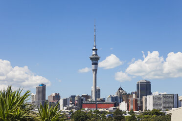 New Zealand, Auckland, Skyline, City Center, Central Business District, Sky Tower - GWF004258