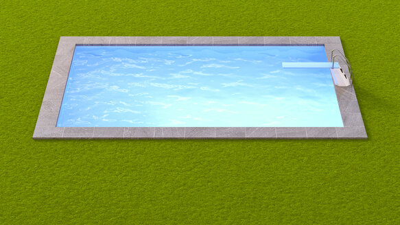 3D-Rendering, Schwimmbad - UWF000549