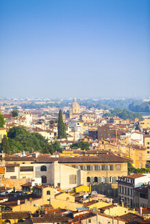 Italien, Florenz, Stadtbild von der Piazzale Michelangelo aus gesehen - MAEF010810