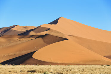 Africa, Namibia, Namib Desert, View to desert dunes at Namib-Naukluft National Park - FOF008147