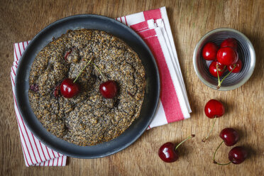 Poppy-seed cherry cake, of spelt-wholemeal-flour - EVGF001944