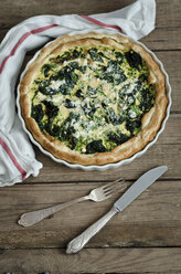 Vegetarian spinach pea quiche - CZF000206