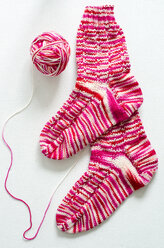 Handgestricktes Paar Wollsocken - ODF001150