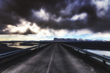 Iceland, Highway 1 and dark clouds - SMAF000360