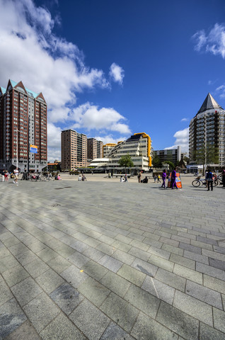 Niederlande, Rotterdam, Blick auf das Stadtzentrum, lizenzfreies Stockfoto