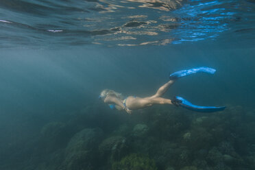 Indonesia, Bali, female snorkeller, snorkeling - TOVF000002