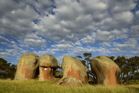 Australien, Südaustralien, Felsformation Murphy's Haystacks, lizenzfreies Stockfoto