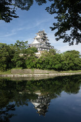 Japan, Okayama, Blick auf die Burg Okayama - FL001192