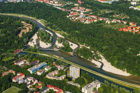 Deutschland, Bayern, München, Flaucher an der Isar - PEDF000138