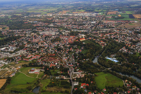 Germany, Bavaria, Dachau, Aerial view - PEDF000058