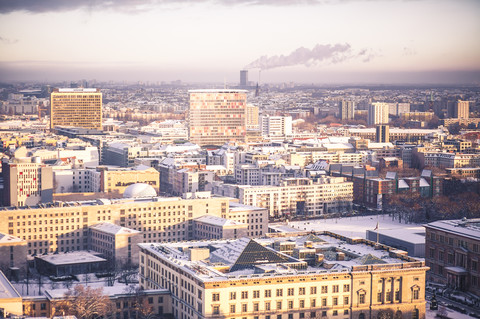 Deutschland, Berlin, Stadtbild im Winter, lizenzfreies Stockfoto