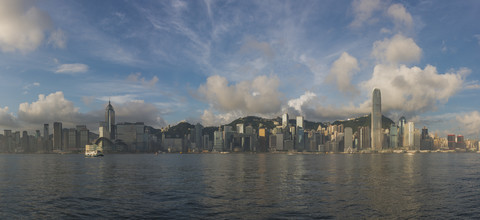 China, Hongkong, Skyline, Panorama, lizenzfreies Stockfoto