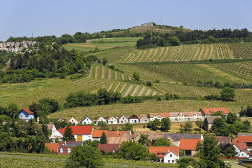 Österreich, Niederösterreich, Weinviertel, Falkenstein, Kreuzberg und Kellergasse - SIEF006700