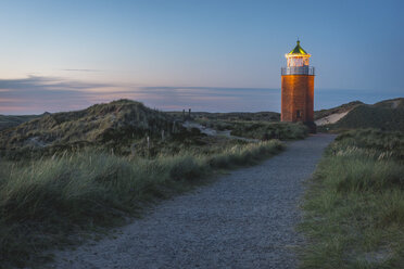 Deutschland, Sylt, Kampen, Blick zum Quermarkenfeuer - KEBF000235