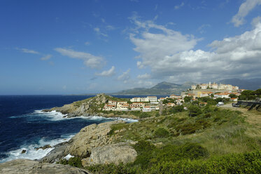 France, Corsica, Haute-Corse, Calvi, View from Punta Vaccaja - LBF001177