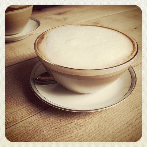 Weißer Kaffee, lizenzfreies Stockfoto