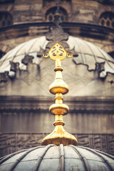 Türkei, Istanbul, Neue Moschee, goldene Ornamente - EHF000201