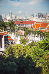 Thailand, Bangkok ,Blick vom Wat Saket , Der Tempel des Goldenen Berges, Phu KHao Thong - EHF000209
