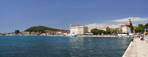 Kroatien, Split, Uferpromenade am Stadthafen Riva - BTF000353