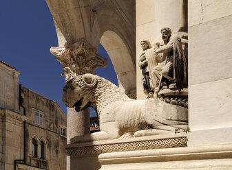 Kroatien, Split, Kathedrale des Heiligen Domnius, Skulptur - BTF000364