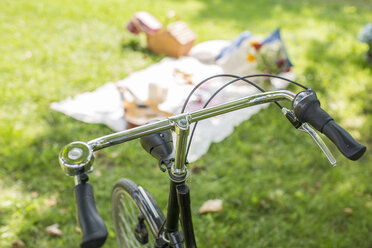 Fahrrad und Picknickdecke - KSWF001564
