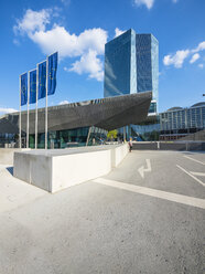 Germany, Frankfurt, European Central Bank, main entrance - AMF004167