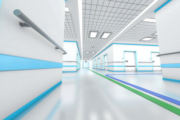 3D gerenderte Illustration, modernes Krankenhaus - SPCF000066