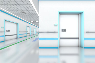 3D gerenderte Illustration, modernes Krankenhaus - SPCF000064