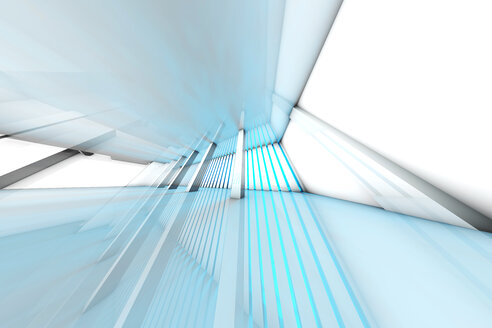 3D gerenderte Illustration, Architekturvisualisierung eines futuristischen Innenraums - SPCF000062