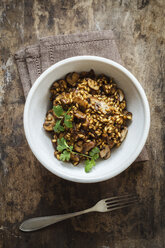 Barley risotto with champignon and coriander - EVGF002175