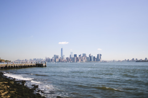 USA, New York City, Blick auf die Skyline, lizenzfreies Stockfoto