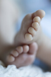 Füße eines neugeborenen Jungen, Nahaufnahme - SHKF000356