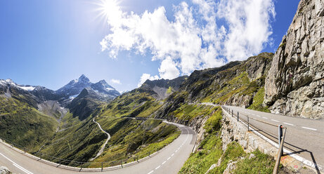 Switzerland, Uri Alps, Susten Pass, Mountain road, Panorama - STSF000895