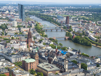 Germany, Hesse, Frankfurt, Cityscape with Main river - AMF004219