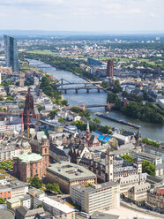 Germany, Hesse, Frankfurt, Cityscape with Main river - AMF004221